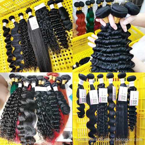 Wholesale Raw Cuticle Aligned Hair 100 Virgin Remy Human Hair Mink Brazilian Hair Straight 3 Bundles With Lace Frontal Closure